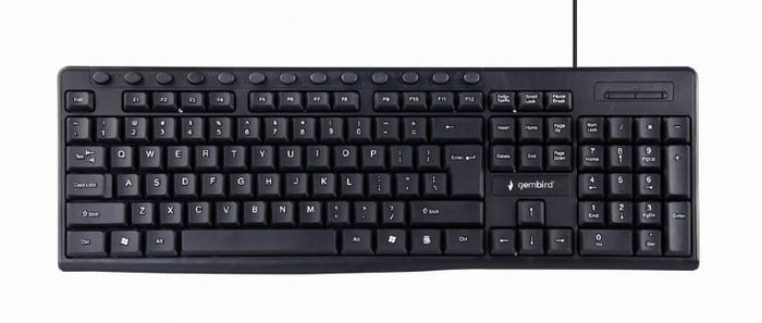 Gembird Multimedia toetsenbord zwart USB