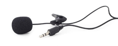 Gembird Clip-on microfoon, 3.5 mm, zwart