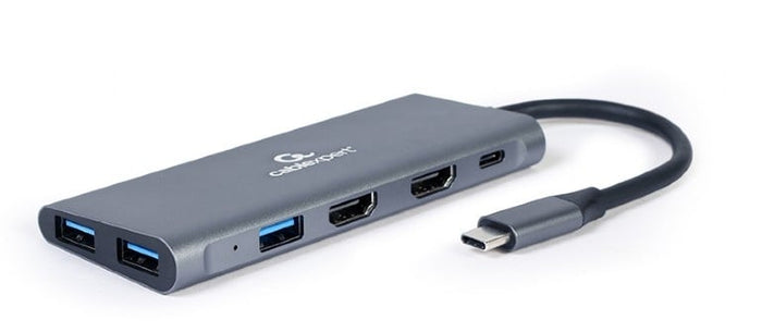 Gembird USB Type-C 3-in-1 multi-adapter (Hub + HDMI + PD)