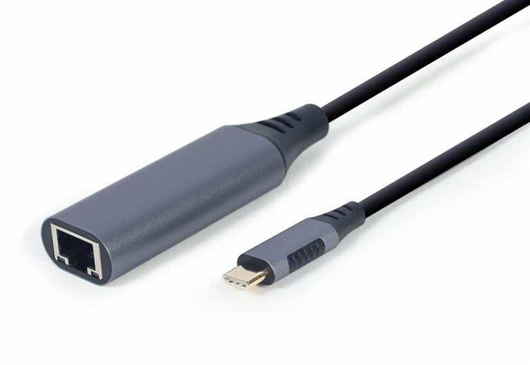 Cablexpert USB-C Gigabit netwerkadapter A-USB3C-LAN-01 - zijaanzicht