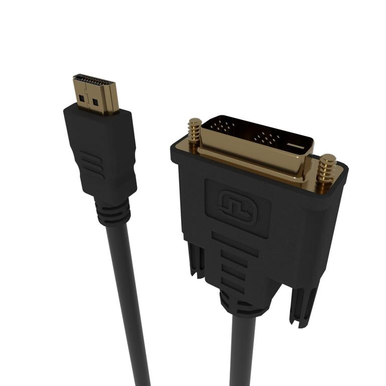 Cablexpert HDMI naar DVI adapterkabel CC-HDMI-DVI-6 - connector detail