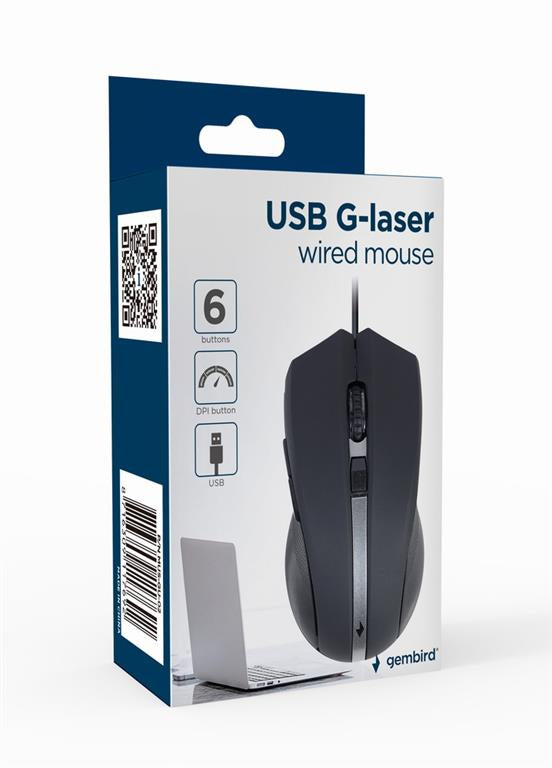 Gembird USB G-laser bekabelde muis MUS-GU-02 - verpakking