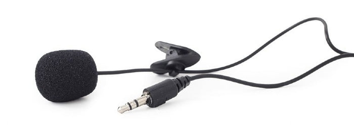 Gembird Clip-on microfoon, 3.5 mm, zwart
