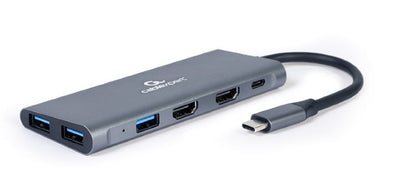 Gembird USB Type-C 3-in-1 multi-adapter (Hub + HDMI + PD)
