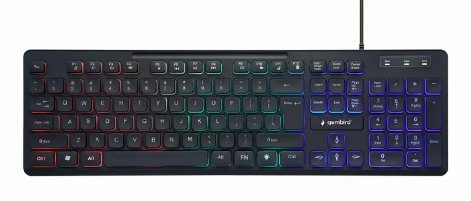 Gembird rainbow-verlicht toetsenbord (KB-UML-02)