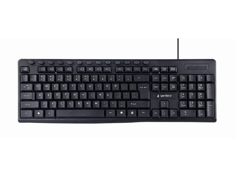 Gembird multimedia toetsenbord, zwart, USB