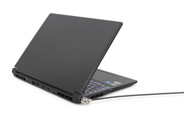 Gembird kabelslot voor laptop LK-K-01 - in gebruik