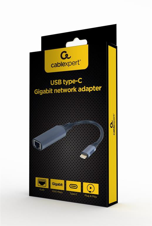 Cablexpert USB-C Gigabit netwerkadapter A-USB3C-LAN-01 - verpakking