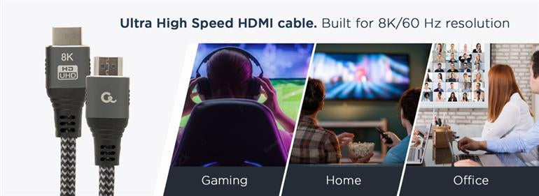 Cablexpert Ultra High Speed HDMI-kabel 8K CCB-HDMI8K-1M - detail connector